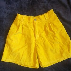 Big Bud Press Yellow Corduroy Shorts